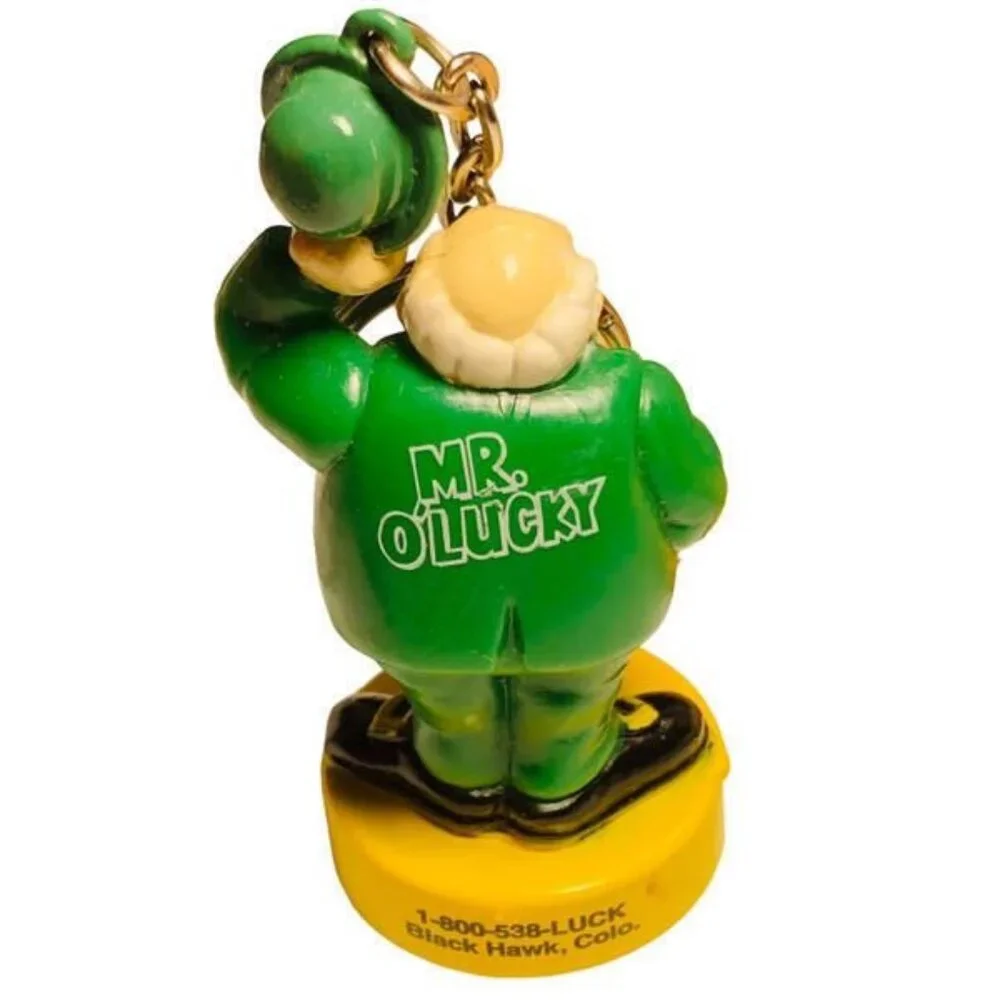 Vintage Mr. O’Lucky Fitzgeralds Casino Blackhawk, Colorado Keychain Keyring